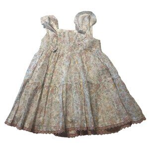 Catharine Malandrino Dress Girls Size 2T Floral Dainty Boho Spring Summer Lined